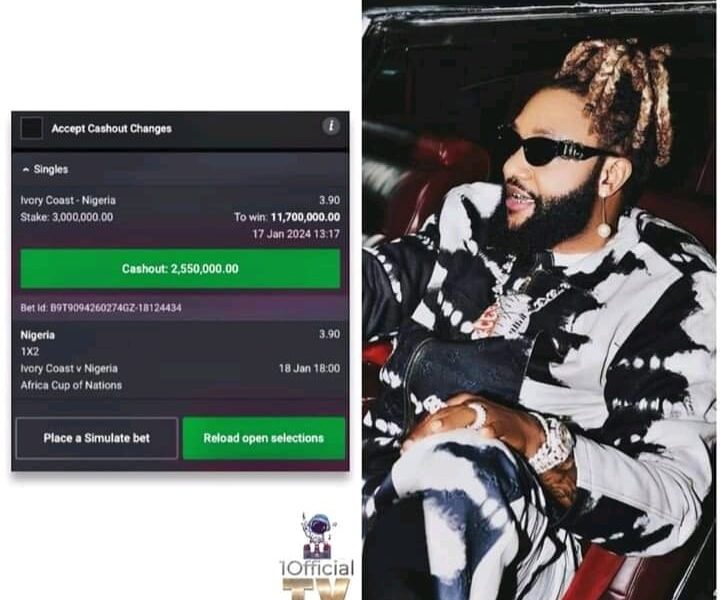 Nigerian Singer Kcee Places N3 Million Bet On Super Eagles Against Cote d’Ivoire Nigerian Singer Kcee Places N3 Million Bet On Super Eagles Against Cote d’Ivoire