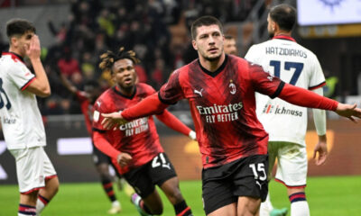 Coppa Italia | Milan 4-1 Cagliari: Jovic books quarter-final
