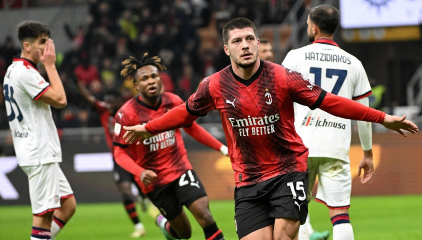 Coppa Italia | Milan 4-1 Cagliari: Jovic books quarter-final