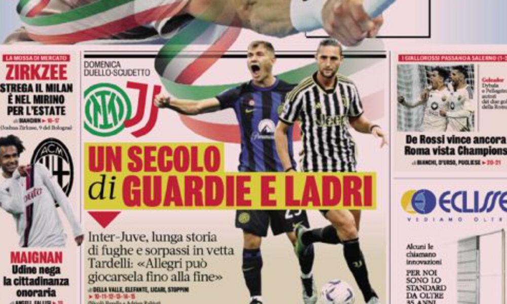 Today’s Papers – Century of Inter-Juve, De Rossi wins again Today’s Papers – Century of Inter-Juve, De Rossi wins again