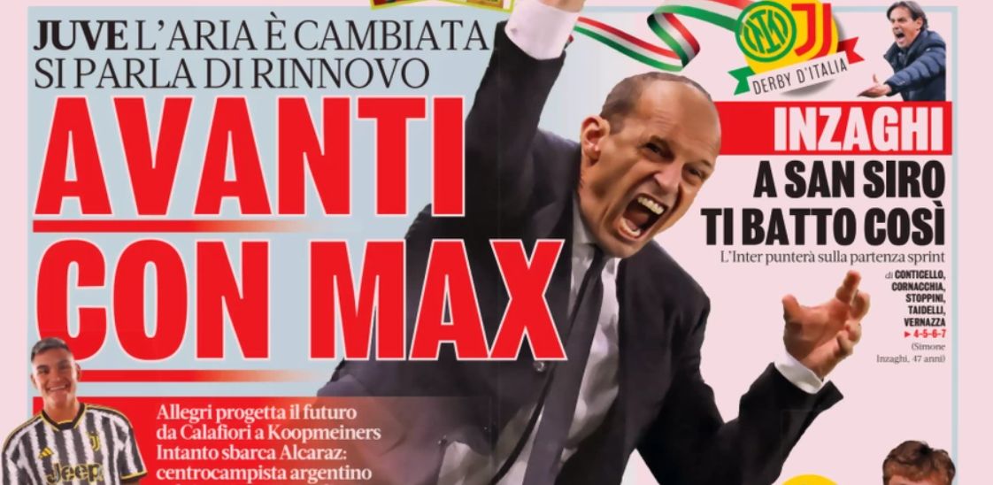 Today’s Papers: Juventus sign Alcaraz and keep Allegri Today’s Papers: Juventus sign Alcaraz and keep Allegri