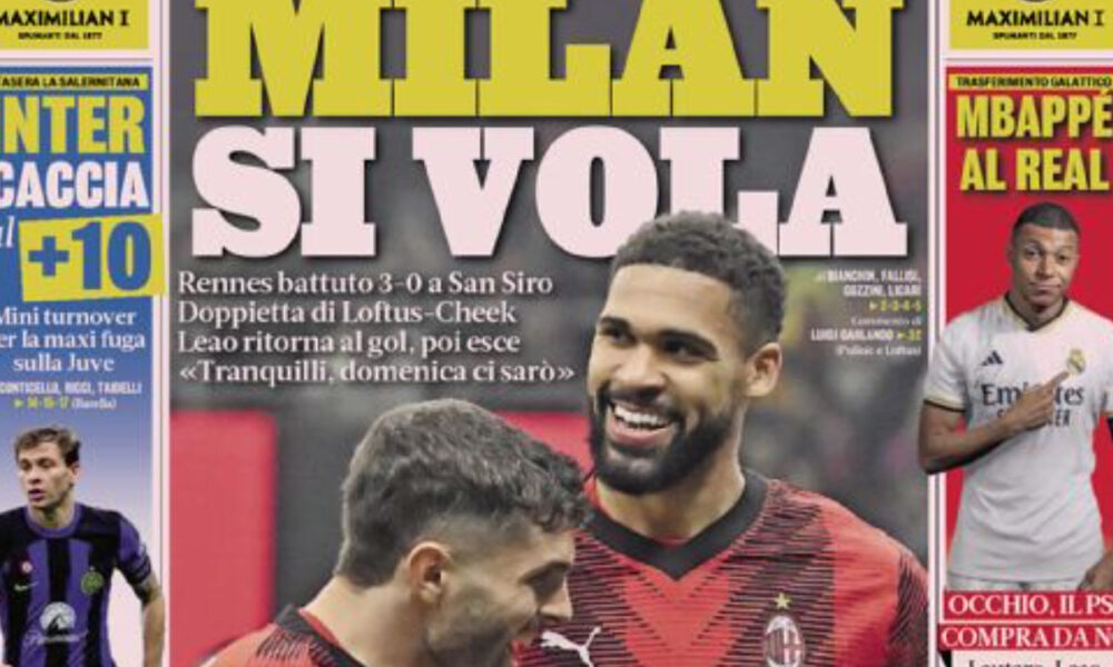 Today’s Papers – Milan flying, Lukaku saves Roma, Juve revolution Today’s Papers – Milan flying, Lukaku saves Roma, Juve revolution