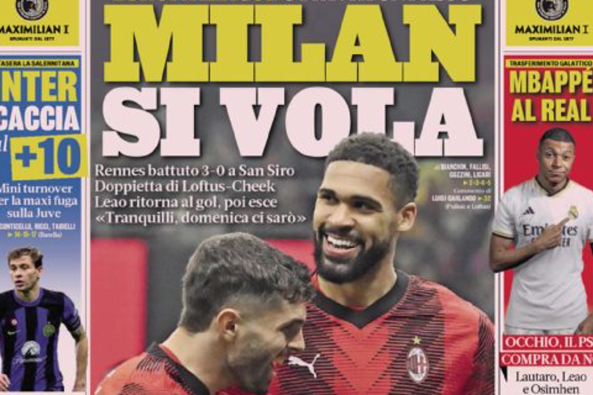 Today’s Papers – Milan flying, Lukaku saves Roma, Juve revolution Today’s Papers – Milan flying, Lukaku saves Roma, Juve revolution