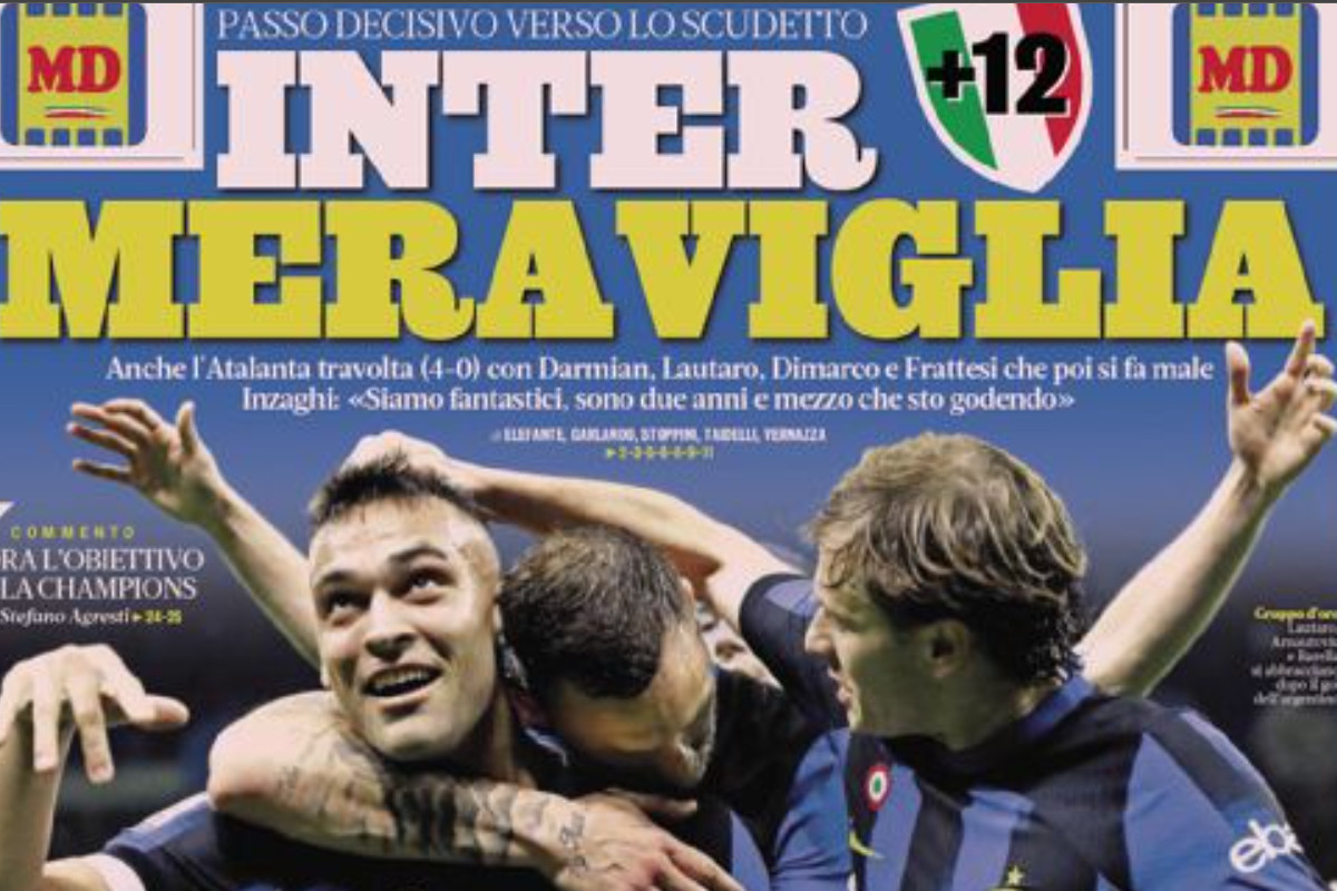 Today’s Papers – Inter demolish Atalanta, Napoli are back Today’s Papers – Inter demolish Atalanta, Napoli are back