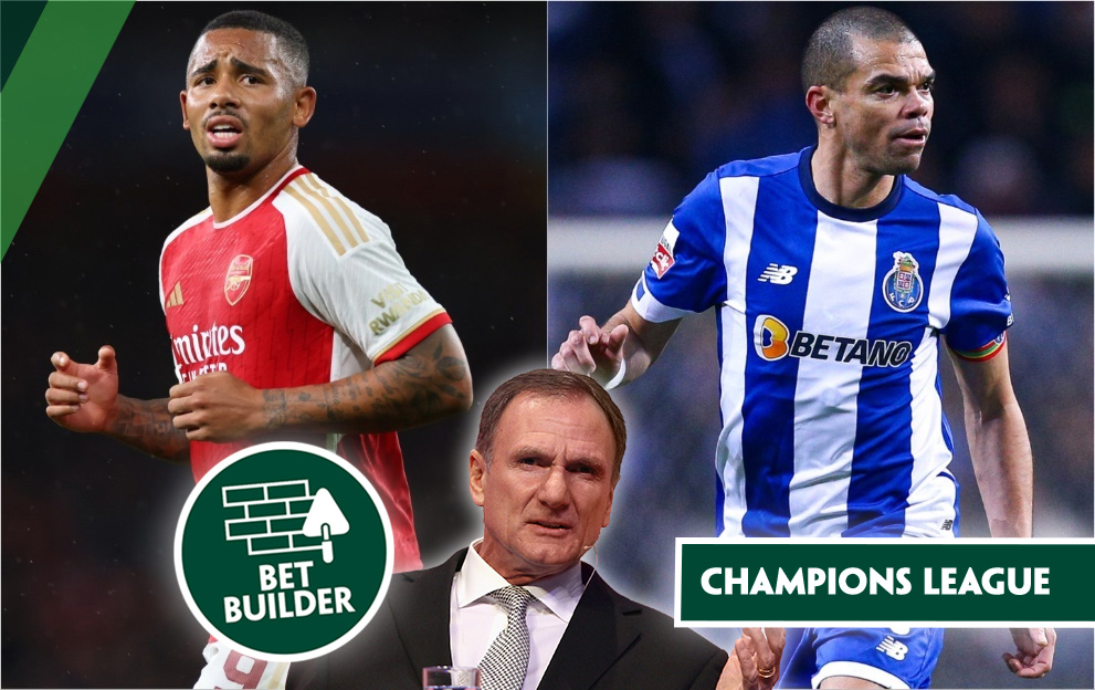 Phil Thompson’s 29/1 Arsenal v Porto Bet Builder Phil Thompson’s 29/1 Arsenal v Porto Bet Builder