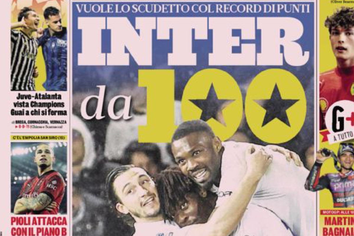 Today’s Papers – Inter for 100, Barella apology, Juve future Today’s Papers – Inter for 100, Barella apology, Juve future
