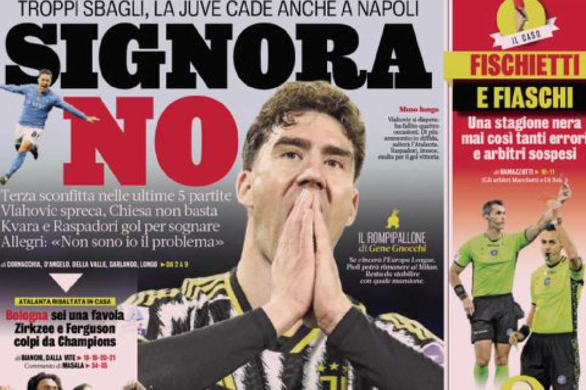 Today’s Papers – Juve fall at Napoli, Bologna fairytale, Berardi drama Today’s Papers – Juve fall at Napoli, Bologna fairytale, Berardi drama