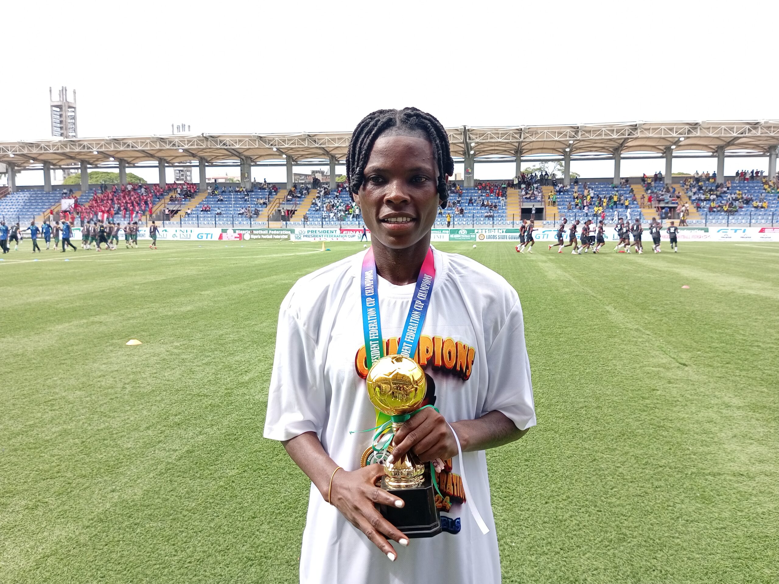 Blessing Okpe: Federation Cup success wipes away NWFL Super Six heartbreak