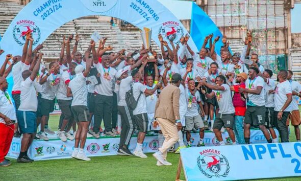 NPFL champions Rangers get huge cash reward from Enugu Governor Mbah