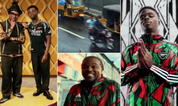 Arsenal unveils new kits with Lagos video