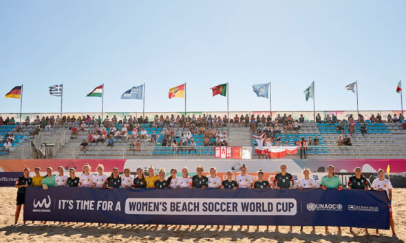 Women footballers campaign for birth of Beach Soccer World Cup
