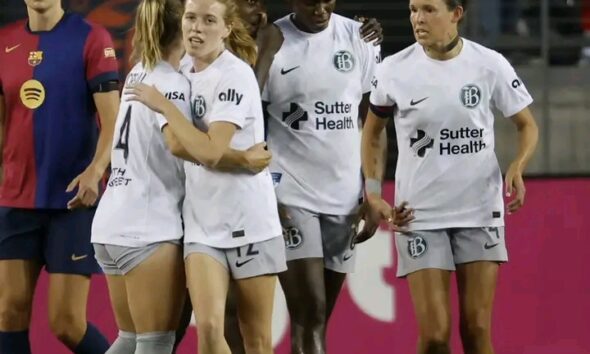 Asisat Oshoala scores against former club as Barcelona beat Bay FC in Club Friendly
