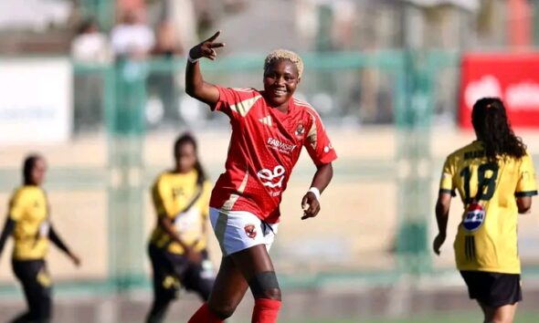 Charity Reuben hits another brace as Al Ahly beats Maady to maintain perfect record