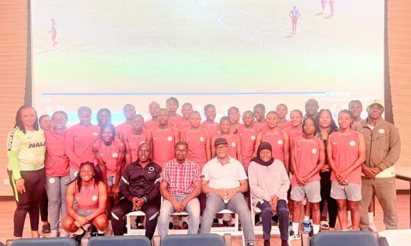 2024 U17 WWC: Flamingos get morale-boosting visit from Nigerians in Dominican