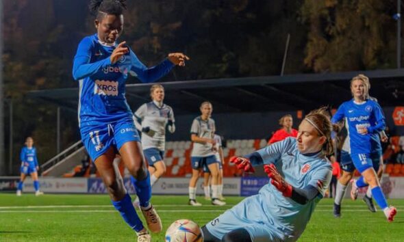 Maryan Ohadiwe scores as RFS put 12 goals past RK Olaine