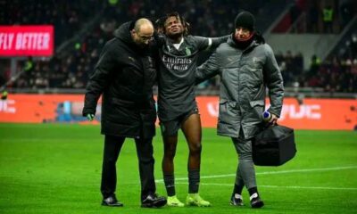 Samuel Chukwueze suffers injury in AC Milan’s draw with AS Roma Samuel Chukwueze suffers injury in AC Milan’s draw with AS Roma