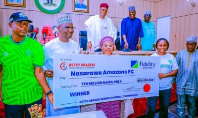 Nasarawa state Governor Abdullahi Sule splashes 10 million Naira on Amazons after BOWFT triumph Nasarawa state Governor Abdullahi Sule splashes 10 million Naira on Amazons after BOWFT triumph