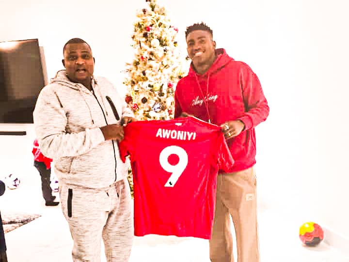 Taiwo Awoniyi hosts respected football agent Makanjuola Nureni Taiwo Awoniyi hosts respected football agent Makanjuola Nureni