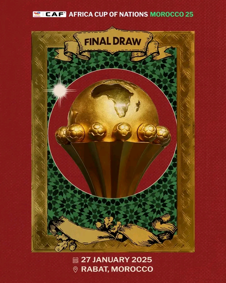 AFCON 2025: Draw to be held on January 27 in Morocco AFCON 2025: Draw to be held on January 27 in Morocco
