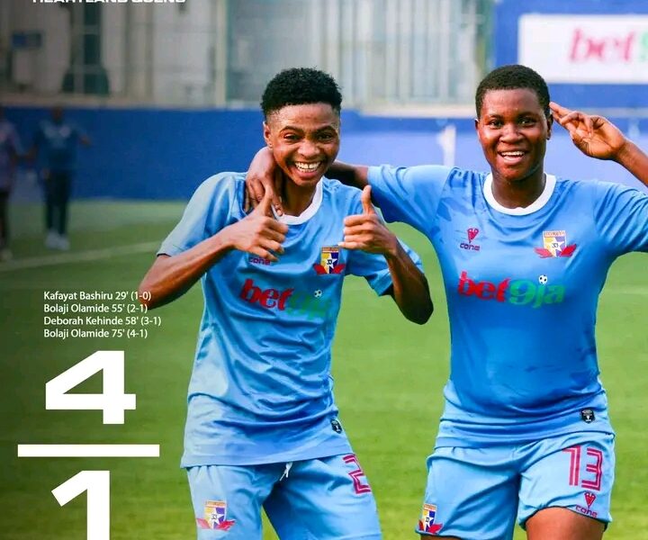2024/25 NWFL Premiership MD Four wrap: Edo Queens drop consecutive points as Remo Stars return to winning ways against Heartland 2024/25 NWFL Premiership MD Four wrap: Edo Queens drop consecutive points as Remo Stars return to winning ways against Heartland