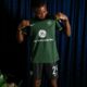 Uchenna Kanu models Racing Louisville’s new kit