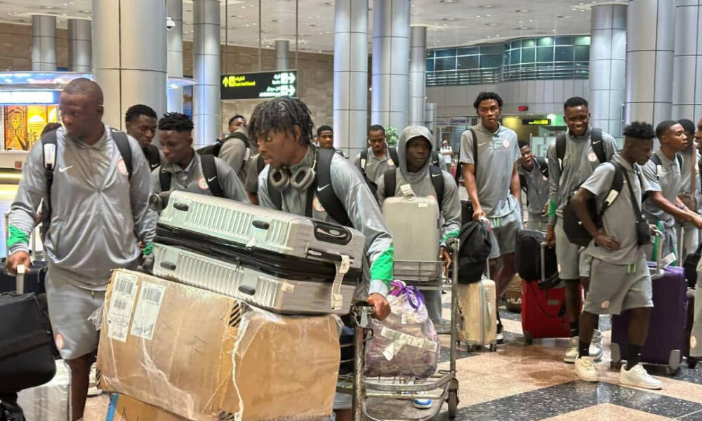 U20 AFCON: Flying Eagles Arrive in Cairo for Friendly Match Against Young Pharaohs on Tuesday U20 AFCON: Flying Eagles Arrive in Cairo for Friendly Match Against Young Pharaohs on Tuesday