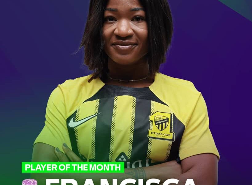 Super Falcons’ Star Earns Saudi Top-flight Monthly Award Super Falcons’ Star Earns Saudi Top-flight Monthly Award