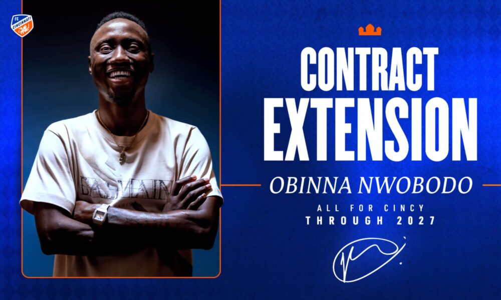 OFFICIAL: Obinna Nwobodo signs contract extension with FC Cincinnati through 2027