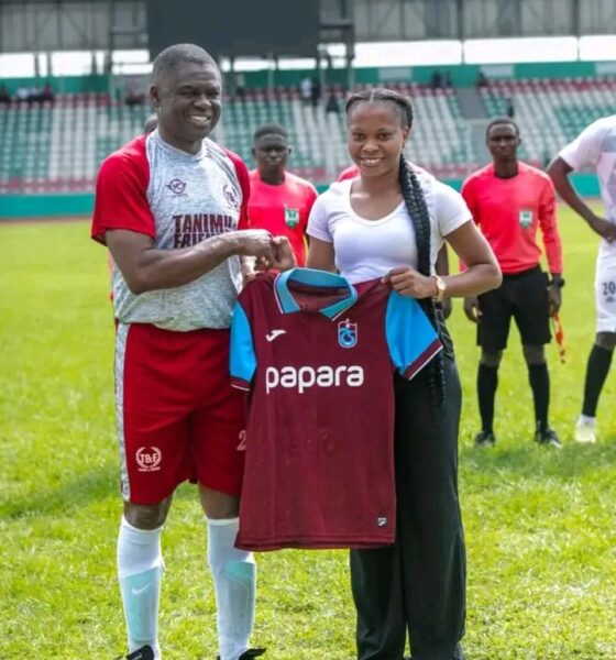 Chioma Olise Honours Philip Shaibu with Trabzonspor Jersey in Gratitude for Fatherly Support