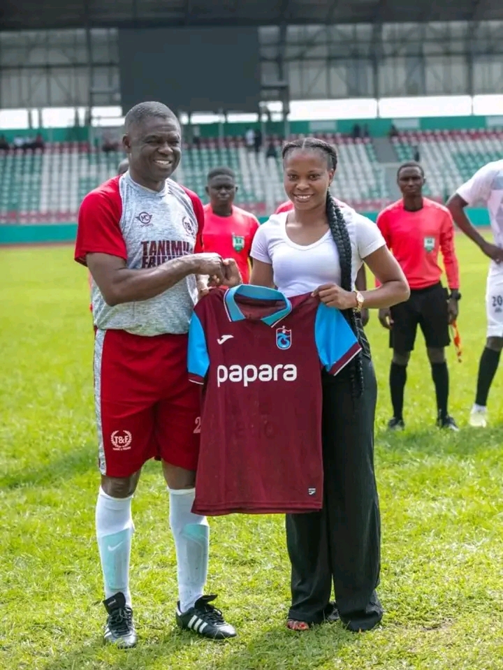 Chioma Olise Honours Philip Shaibu with Trabzonspor Jersey in Gratitude for Fatherly Support Chioma Olise Honours Philip Shaibu with Trabzonspor Jersey in Gratitude for Fatherly Support
