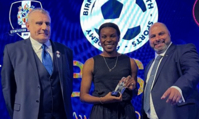 Ini Umotong receives award at Birmingham Youth Sports Academy