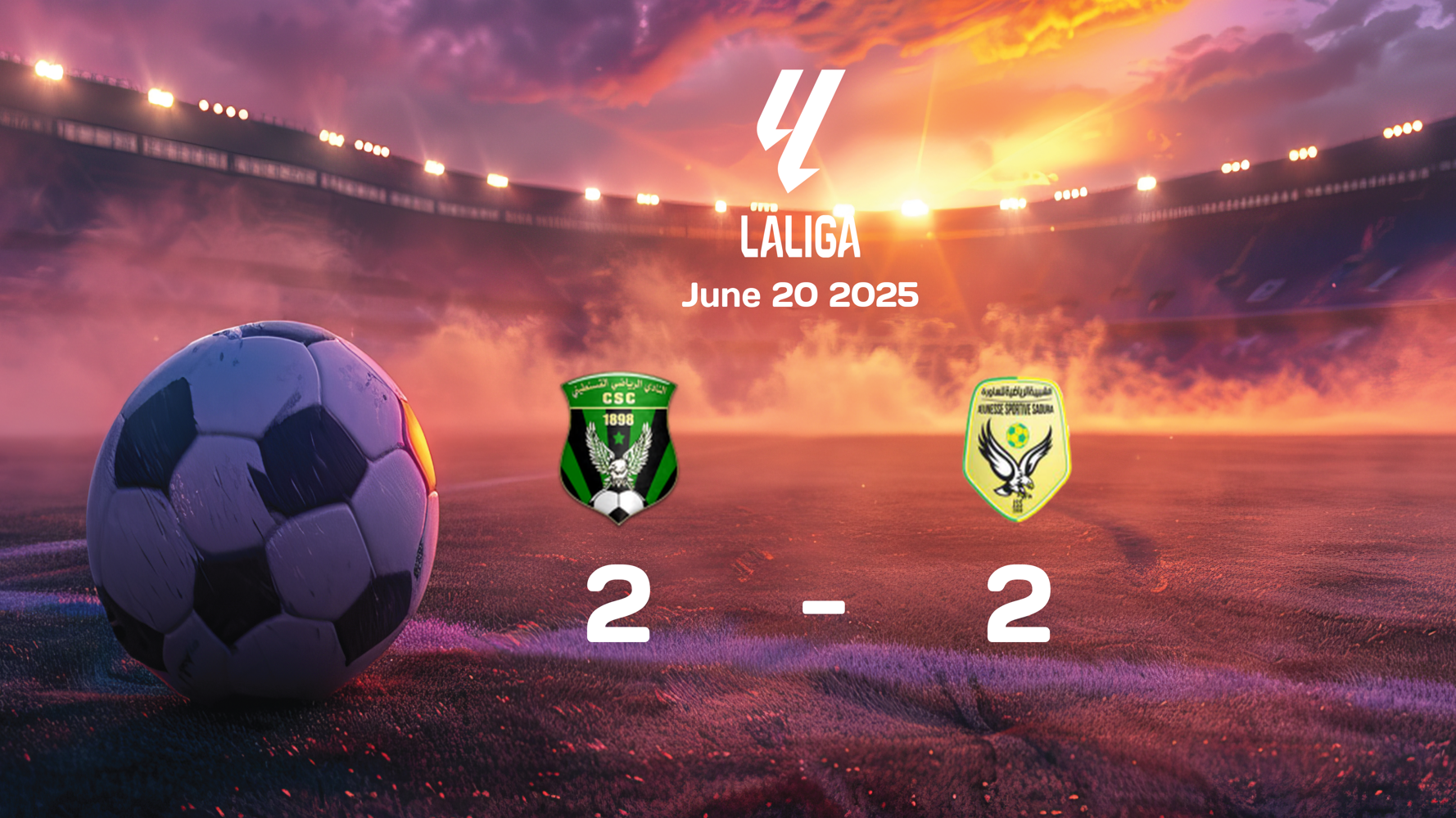 CS Constantine and JS Saoura Play to 2-2 Draw in Exciting Ligue 1 Clash on June 20, 2025 CS Constantine and JS Saoura Play to 2-2 Draw in Exciting Ligue 1 Clash on June 20, 2025
