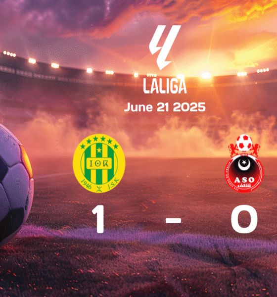 JS Kabylie clinches narrow 1-0 victory over ASO Chlef in intense Ligue 1 showdown on June 21, 2025