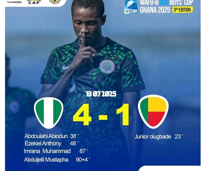 Flying Eagles soar into WAFU-B Semifinals after comeback win over Benin Republic Flying Eagles soar into WAFU-B Semifinals after comeback win over Benin Republic