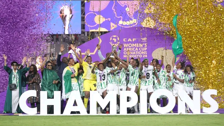 President Bola Tinubu honours Super Falcons following historic WAFCON 2024 victory President Bola Tinubu honours Super Falcons following historic WAFCON 2024 victory