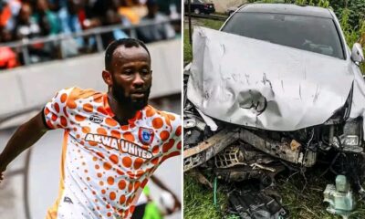 Nigeria striker Mfon Udoh survives ghastly car crash in Akwa Ibom
