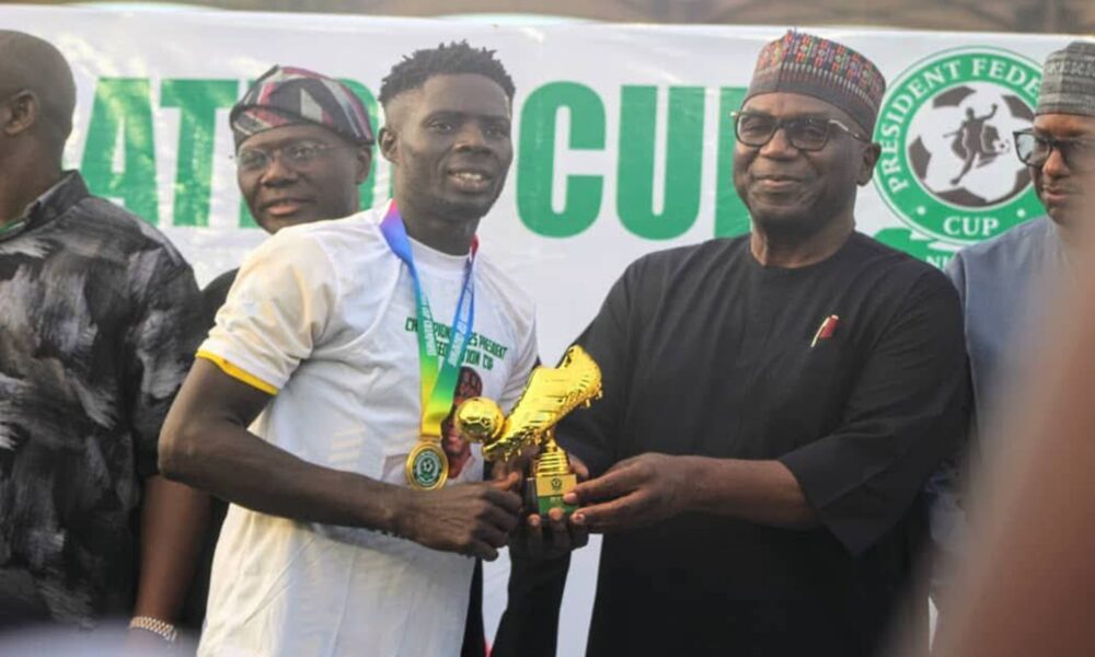 Victor Adeoye named Federation Cup MVP, dedicates award to Kwara United teammates