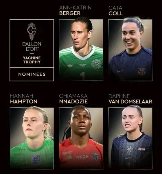 2025 Ballon d’Or: Nigeria’s Chiamaka Nnadozie nominated for Yachine Trophy