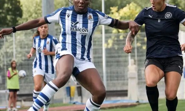 Edna Imade Scores in Real Sociedad’s preseason victory over DUX Logroño