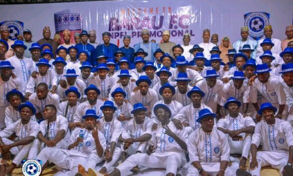 Deputy Senate President unveils Ladan Bosso as Barau FC Technical Adviser, donates ₦17.5m and motorcycles to players