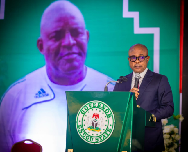 Enugu Governor immortalises Christian Chukwu, retires Rangers’ iconic No 5 jersey Enugu Governor immortalises Christian Chukwu, retires Rangers’ iconic No 5 jersey
