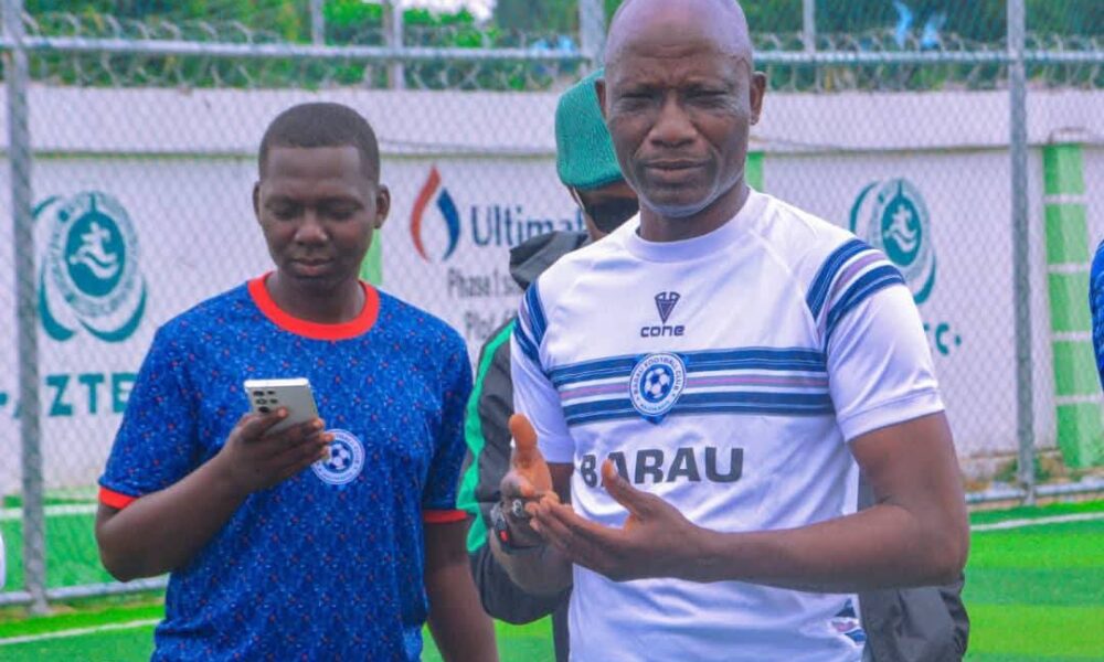 Ladan Bosso conducts first training session with Barau FC ahead of NPFL season opener