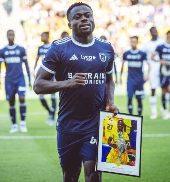 Moses Simon honoured by FC Nantes in emotional tribute at La Beaujoire