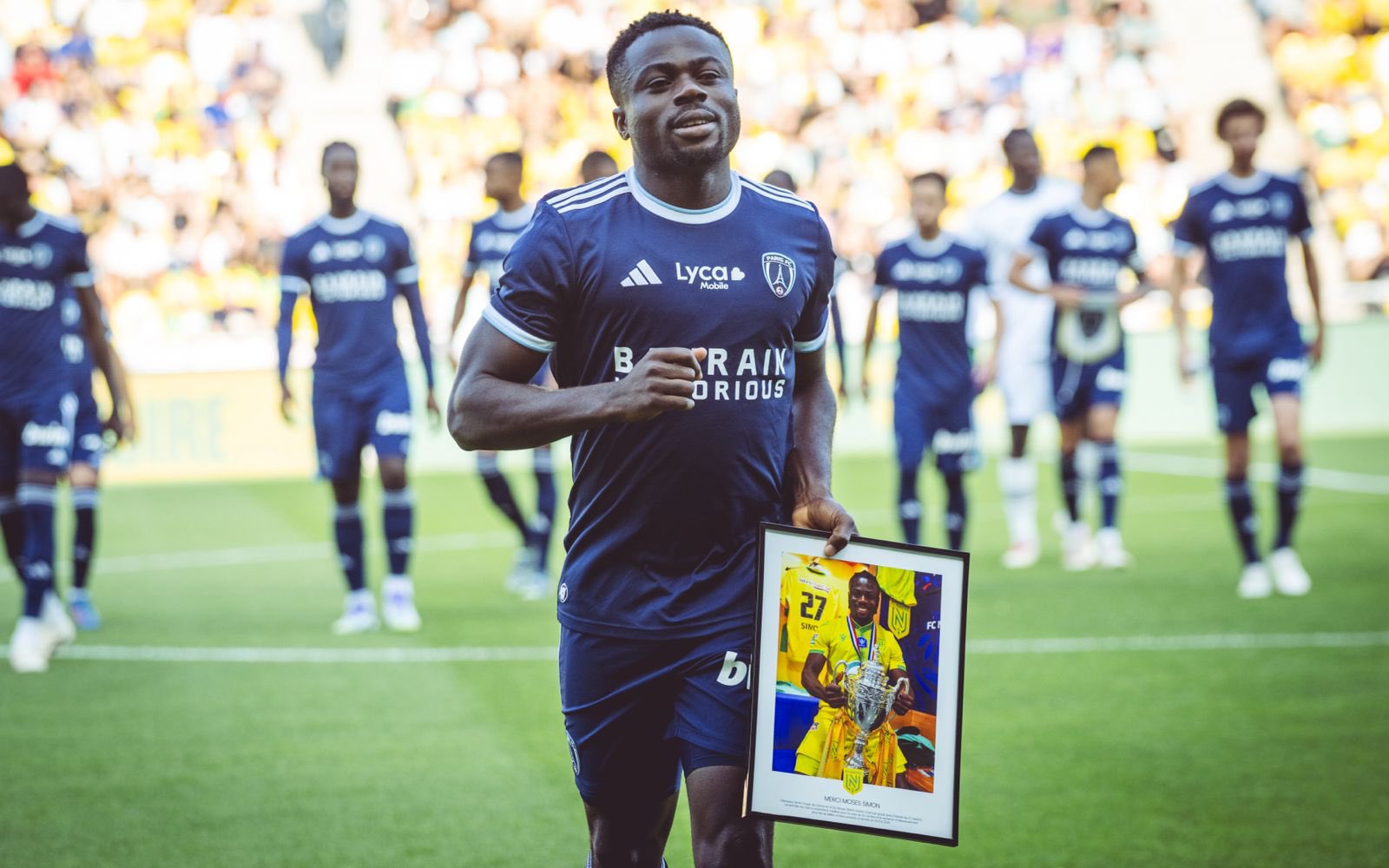Moses Simon honoured by FC Nantes in emotional tribute at La Beaujoire