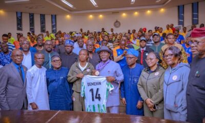 Ondo State Governor Aiyedatiwa rewards Super Falcons star, Tosin Demehin, with ₦30 Million and House