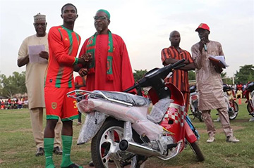 Djoliba reward players with motorbikes ahead of CAF Confederation Cup tie against Abia Warriors Djoliba reward players with motorbikes ahead of CAF Confederation Cup tie against Abia Warriors