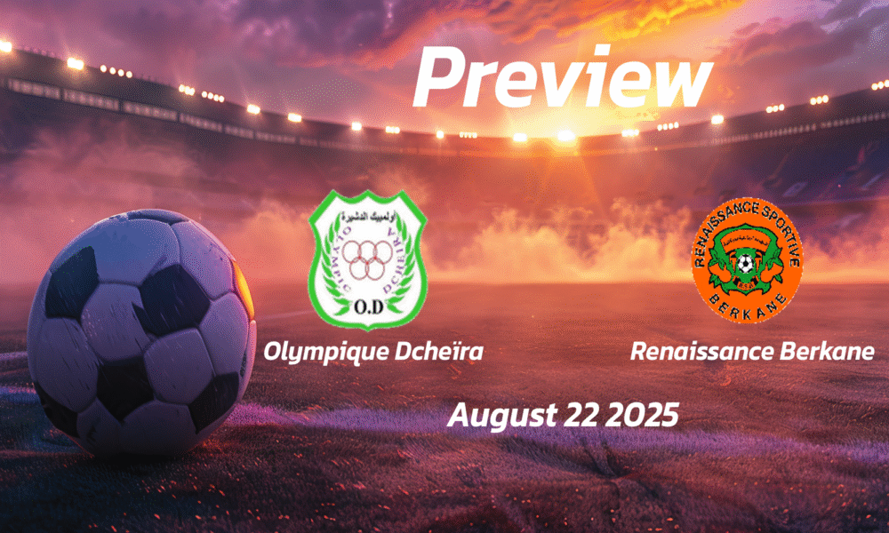 Olympique Dcheïra vs Renaissance Berkane: Preview – Team News, Line-ups, Prediction and Tips | August 22 15:00 GMT