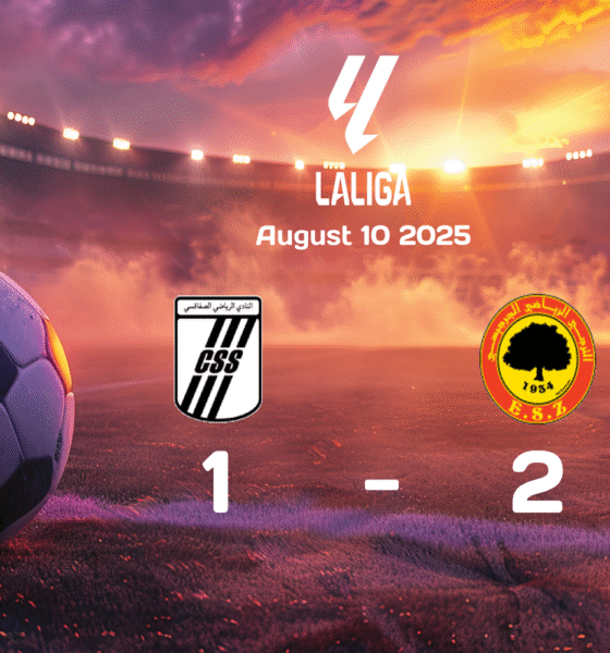 CS Sfaxien vs ES Zarzis Match Report: ES Zarzis Clinches Victory with 1-2 Win in Ligue 1 Showdown on 2025-08-10