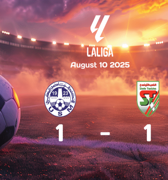 US Monastirienne vs Stade Tunisien Ends in 1-1 Draw in Ligue 1 Match on August 10, 2025