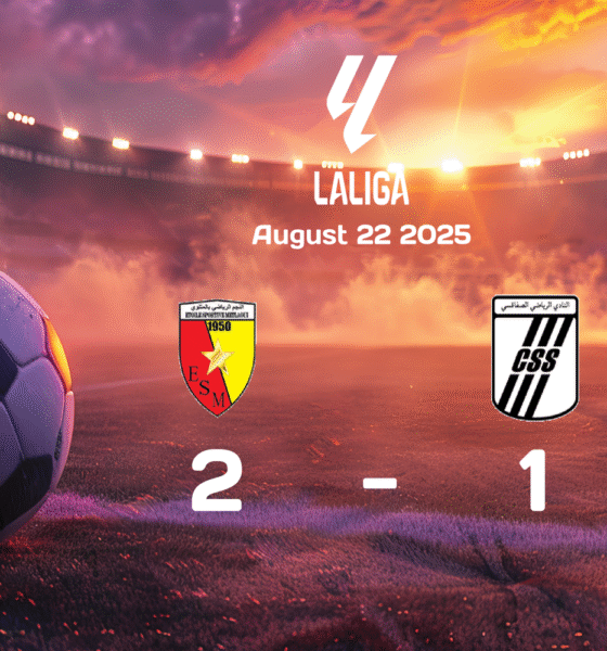 ES Metlaoui Secures Victory Against CS Sfaxien with 2-1 Win in Ligue 1 Clash on August 22, 2025